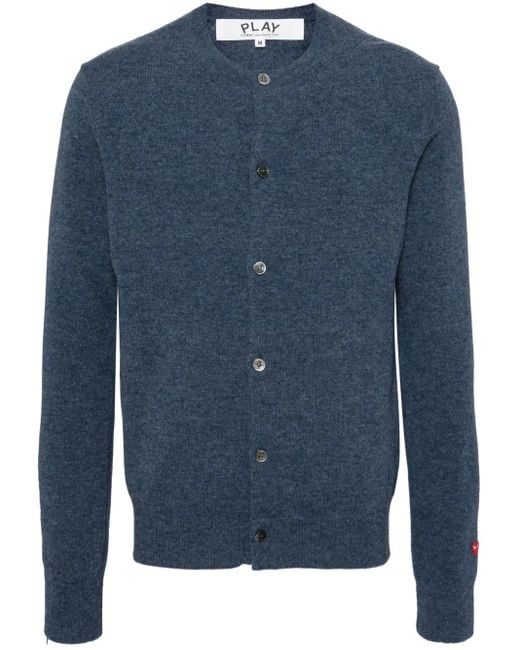 COMME DES GARÇONS PLAY カーディガン Blue