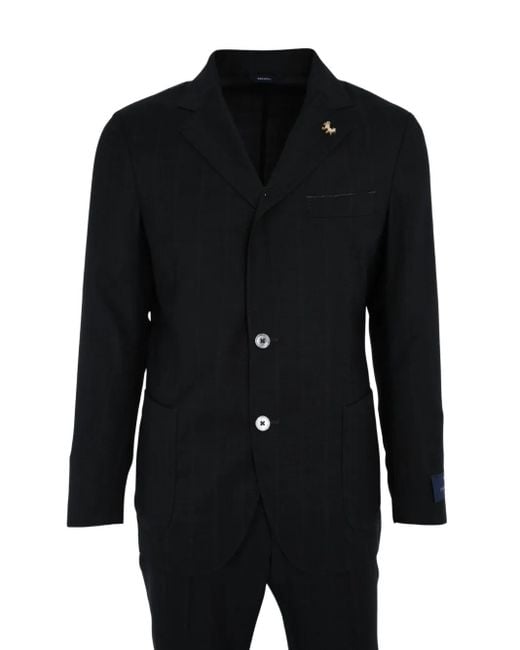 Tombolini Black Single-Breasted Suit for men