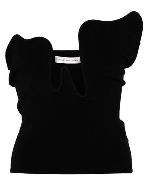 Christopher Esber Black Salacia Top