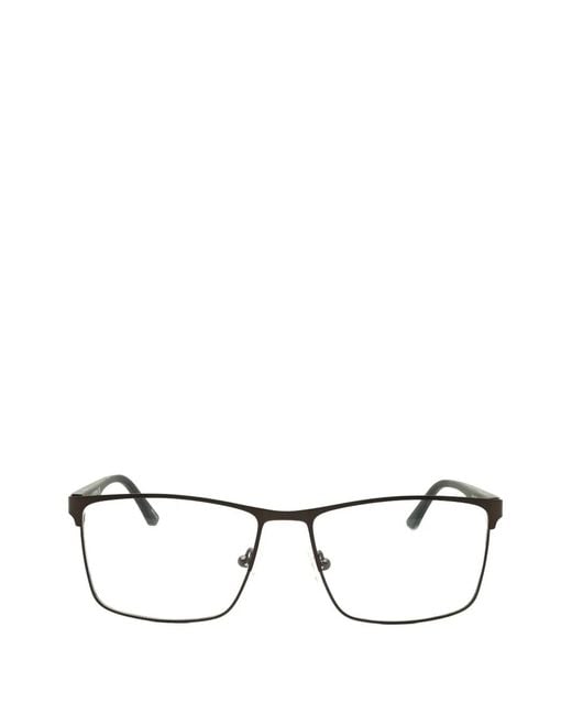 Chesterfield Gray Rectangle-Frame Glasses for men