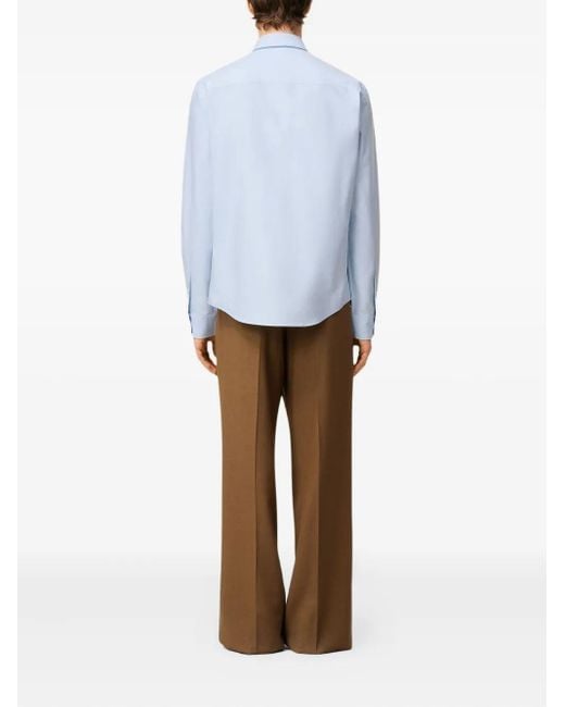 AMI Blue Ami De Coeur Shirt for men