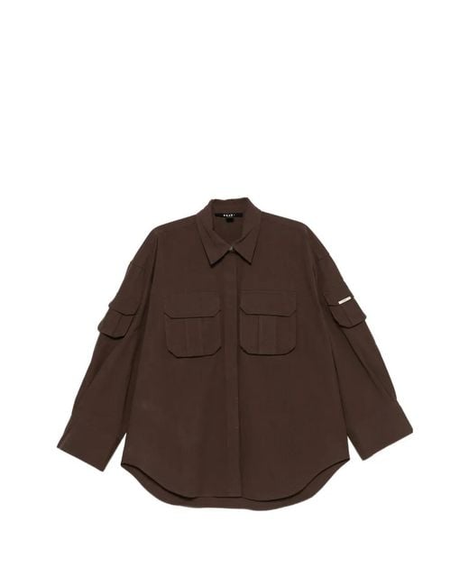 Ksubi Brown Button-Up Overshirt