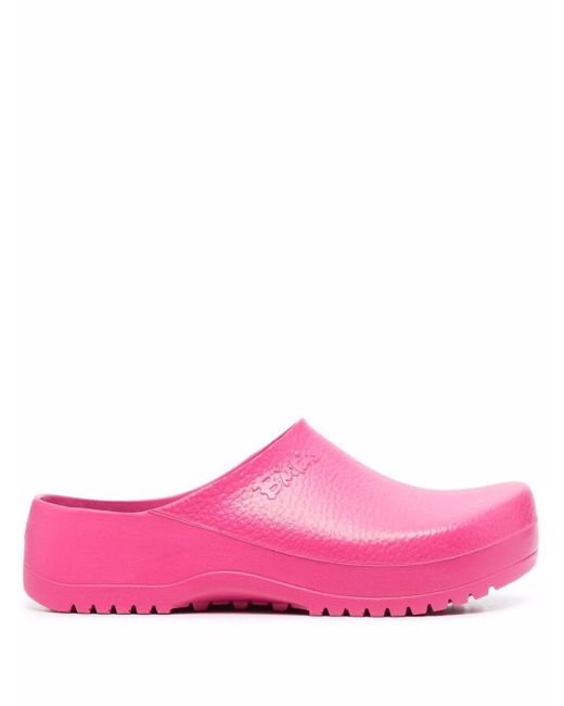 Birkenstock Slip-on Clog Sandals in Pink - Lyst