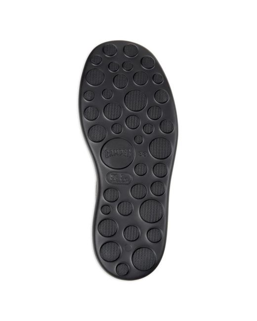 Camper Black Pelotas Flota Up Leather Sandals
