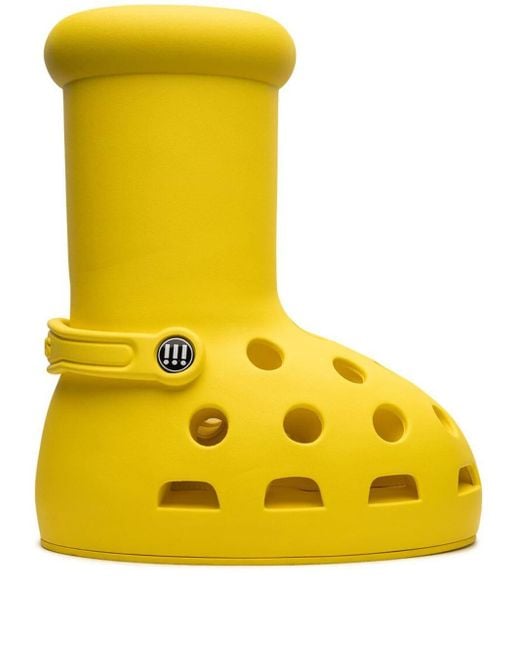MSCHF X Crocs Big "yellow" Boots for men