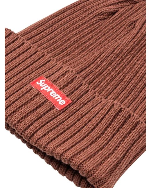 Supreme Red Overdyed Box-Logo Beanie