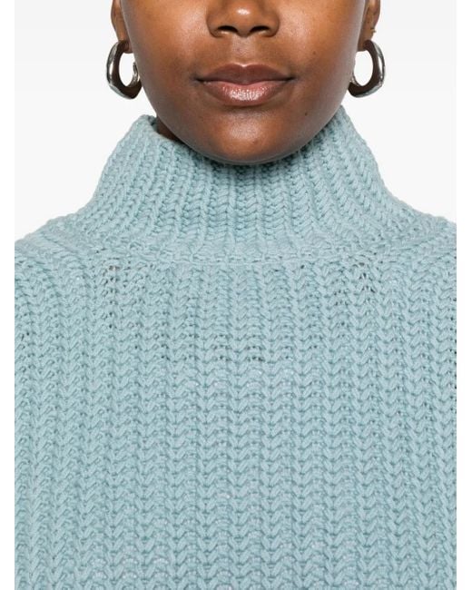 Marc O' Polo Blue High-Neck Sweater