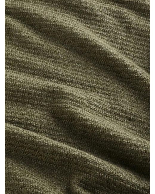 NN07 Geribbelde Sweater Met Ronde Hals in het Green voor heren