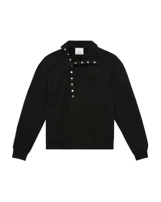 Sudadera Marcos con cuello alto Isabel Marant de hombre de color Black