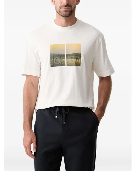 Joop! White Graphic-Print Crew-Neck T-Shirt for men