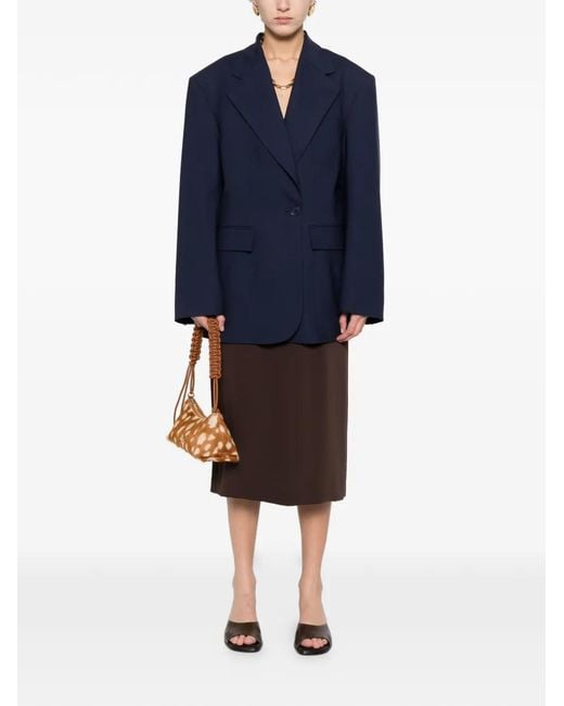 P.A.R.O.S.H. Brown Panel Skirt