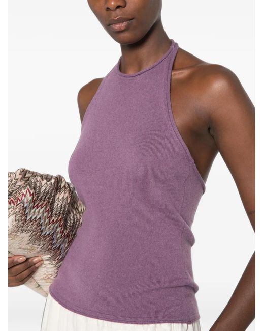 Christopher Esber Purple Halterneck Top