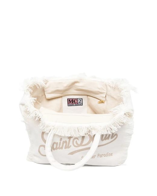 Mc2 Saint Barth White Vanity Tote Bag