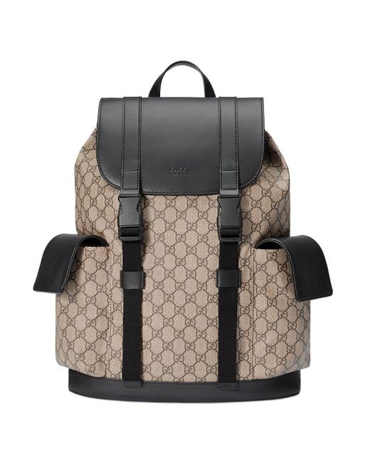 Gucci Brown Soft GG Supreme Backpack for men