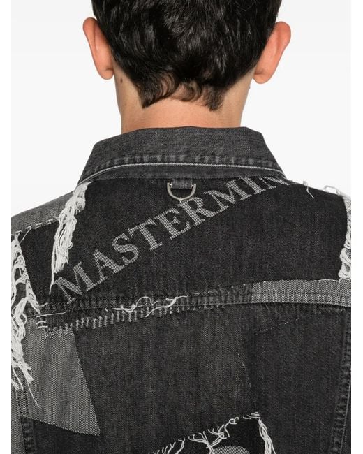 Mastermind Japan Black Cotton Denim Jacket for men