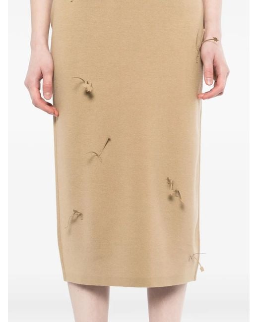 JNBY Natural Appliqué Midi Skirt