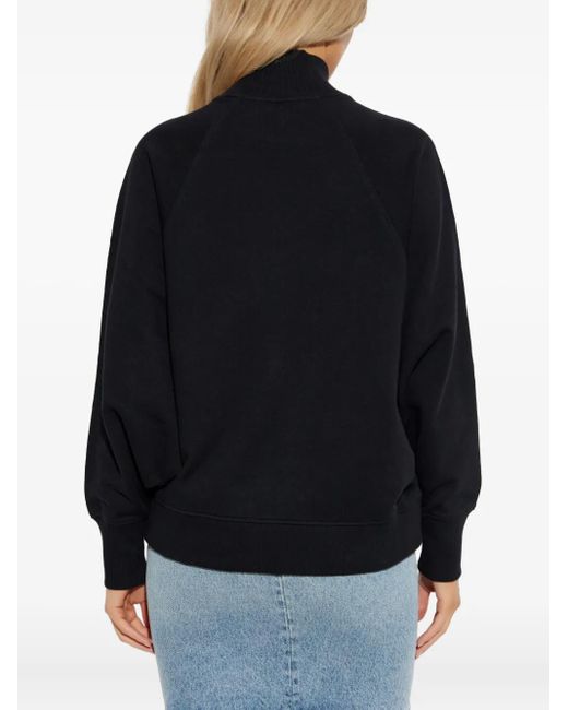 Balmain Blue Graphic-Print Turtleneck Sweater