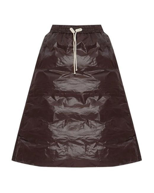 Gonna Midi Con Coulisse di Jil Sander in Brown