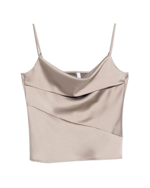 Imperial Natural Cowl-Neck Top