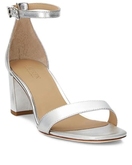 Ralph Lauren Sandalen im Metallic-Look