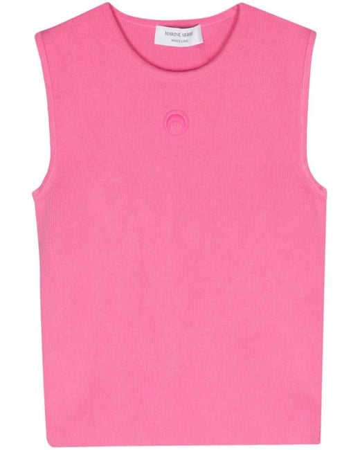 Débardeur Core En Maille MARINE SERRE en coloris Pink