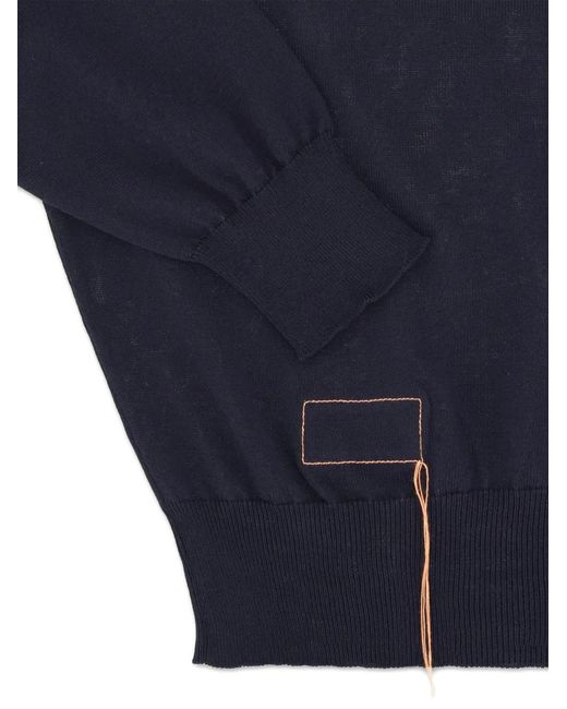 Fortela Blue Bennet Long-Sleeve Polo Shirt for men