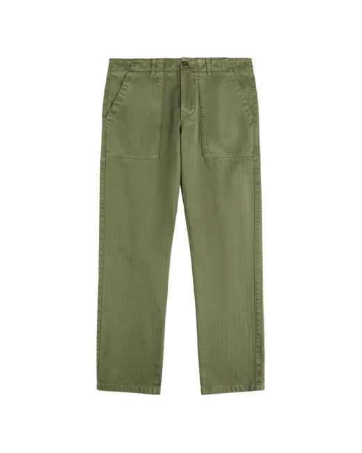 Fay Green Archive Herringbone Trousers for men