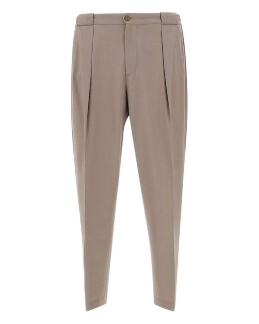Briglia 1949 Gray Straight-Leg Trousers for men