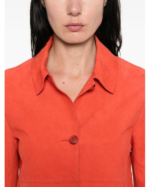 Bully Red Jacke Mit Geknöpften Taschen