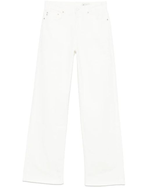 AG Jeans White 'New Bgy' Bgy Wide Jeans