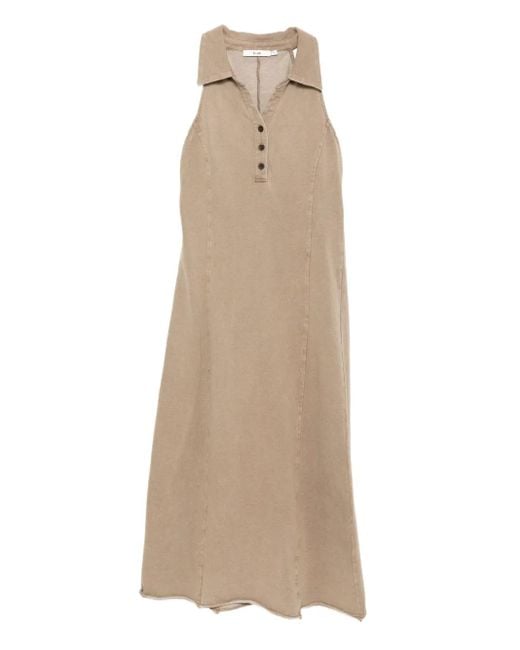B+ AB Natural Sleeveless Midi Dress