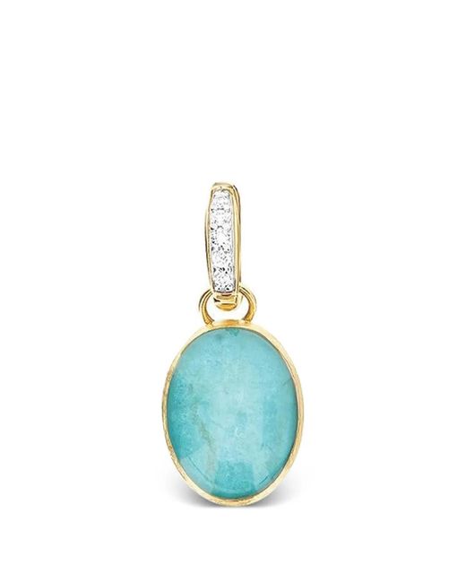 Nanis Blue Boules Amazonite And Diamond Charm