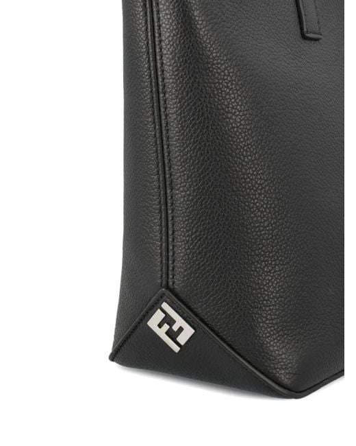 メンズ Fendi レザー ハンドバッグ Black