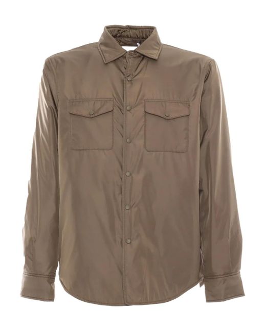 メンズ Aspesi ダブルポケット シャツ Brown