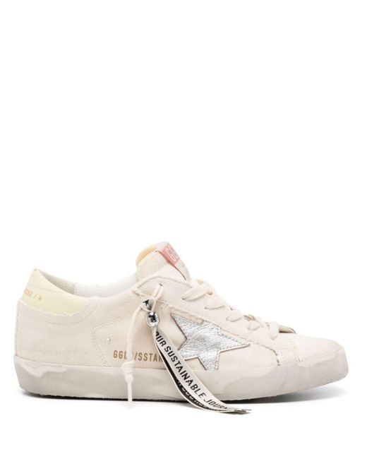 Golden Goose Deluxe Brand White Super Star Lace-up Sneakers