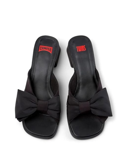 Camper Black Kora Twins Sandals