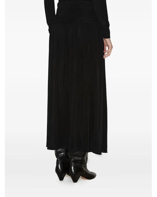Isabel Marant Midi-Plooirok in het Black
