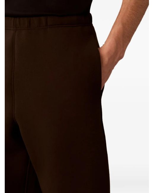 Calvin Klein Brown Logo-Print Elasticated-Waist Track Pants for men