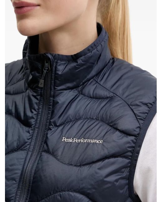Peak Performance Blue Quilted Wave Vest