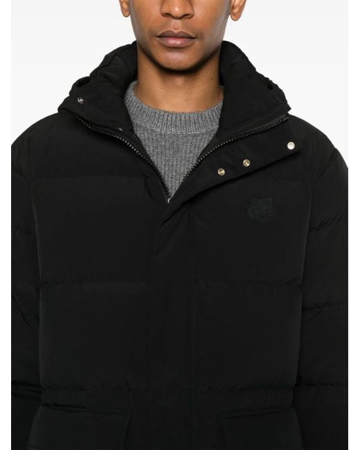 Maison Kitsuné Donsjack Met Capuchon in het Black voor heren