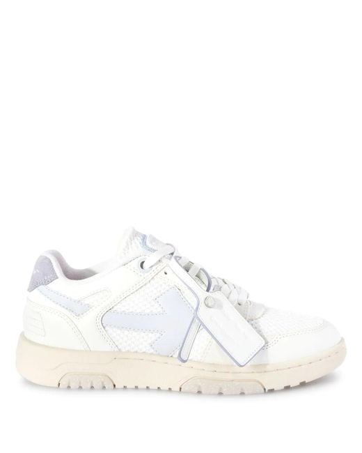 Off-White c/o Virgil Abloh White Slim Out Of Office Leather Sneakers