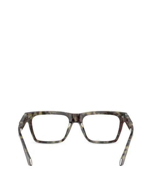 Versace Brille Mit Eckigem Gestell in Black für Herren