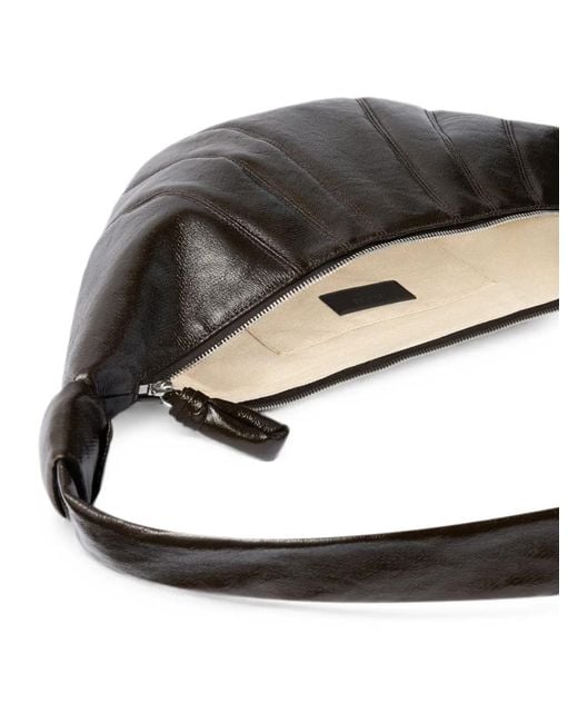 Lemaire Black Medium Croissant Bag