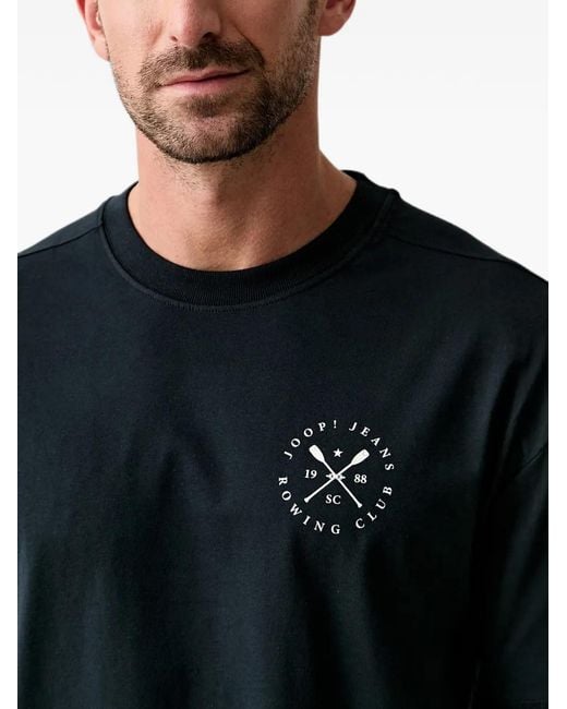 Joop! Black Logo-Print Short-Sleeve T-Shirt for men