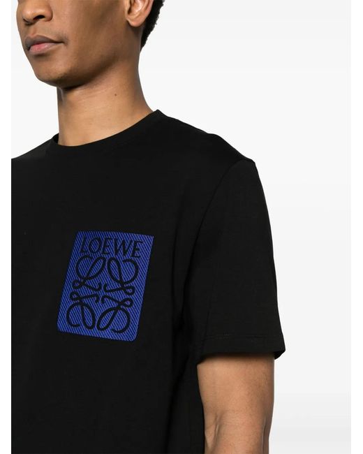 Loewe Black Logo Cotton T-shirt for men