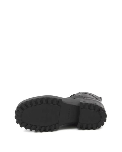 Hogan Black H700 Chunky Biker Boots