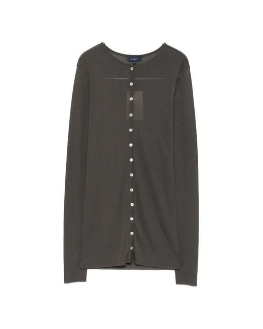 Soeur Gray Luisa Button-Fastening Cardigan