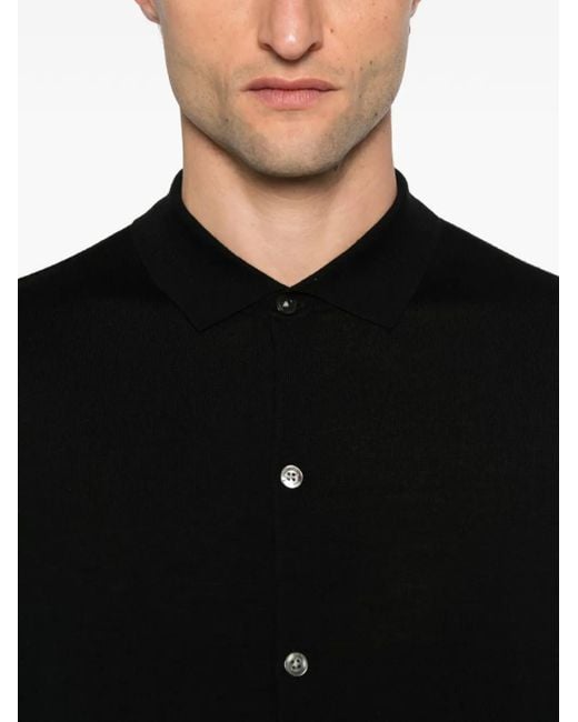 Diktat Black Buttoned Cardigan for men