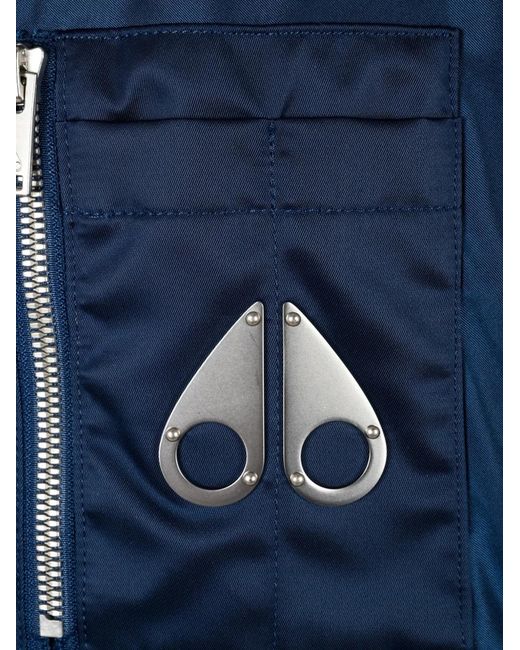 Moose Knuckles Blue Bomber Jackets for men