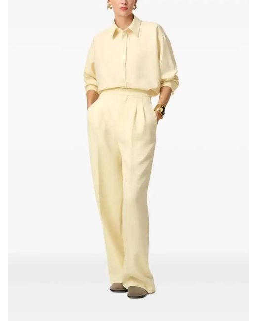 AMI Natural Back Slit Shirt